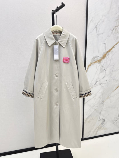25fw Medium to long windbreaker