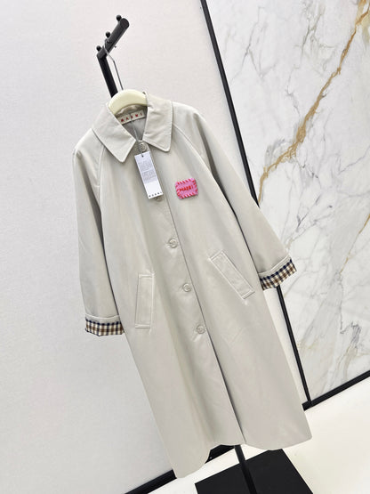 25fw Medium to long windbreaker