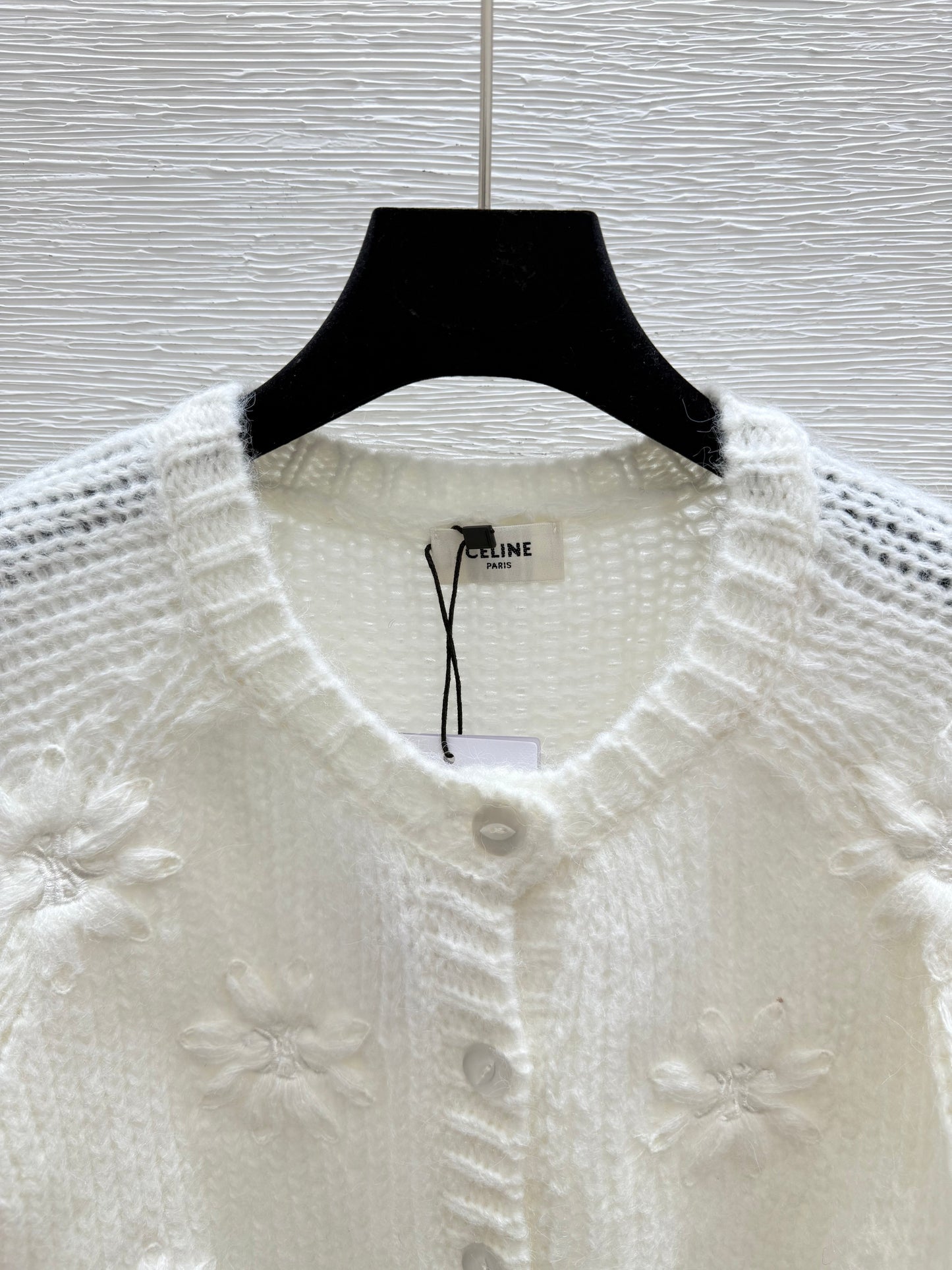 25fw Hollow knit cardigan
