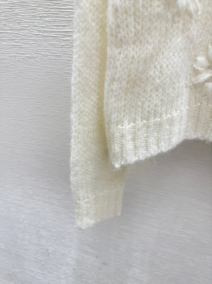 25fw Hollow knit cardigan
