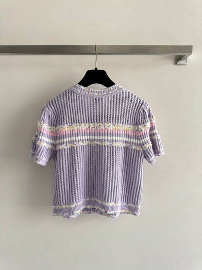 25fw Hollow knit cardigan