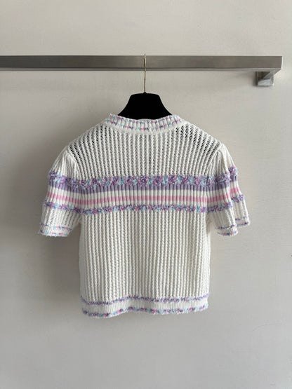 25fw Hollow knit top