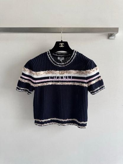 25fw Hollow knit top