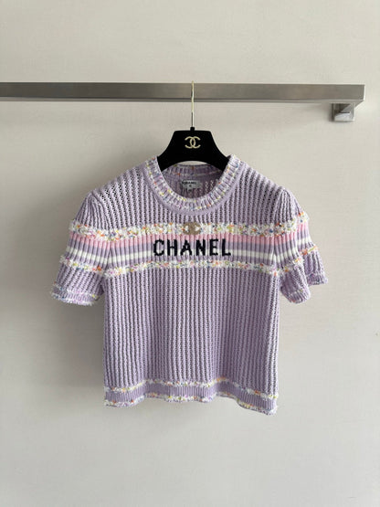 25fw Hollow knit top
