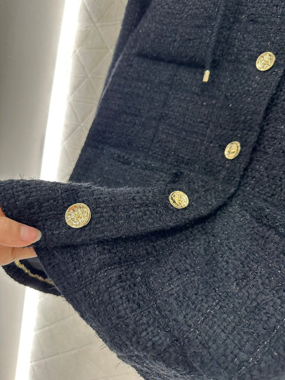 25fw Detachable hooded woolen jacket