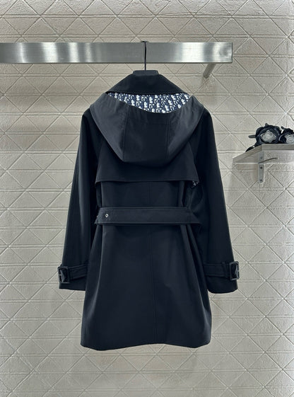 25fw Collar belt windbreaker jacket
