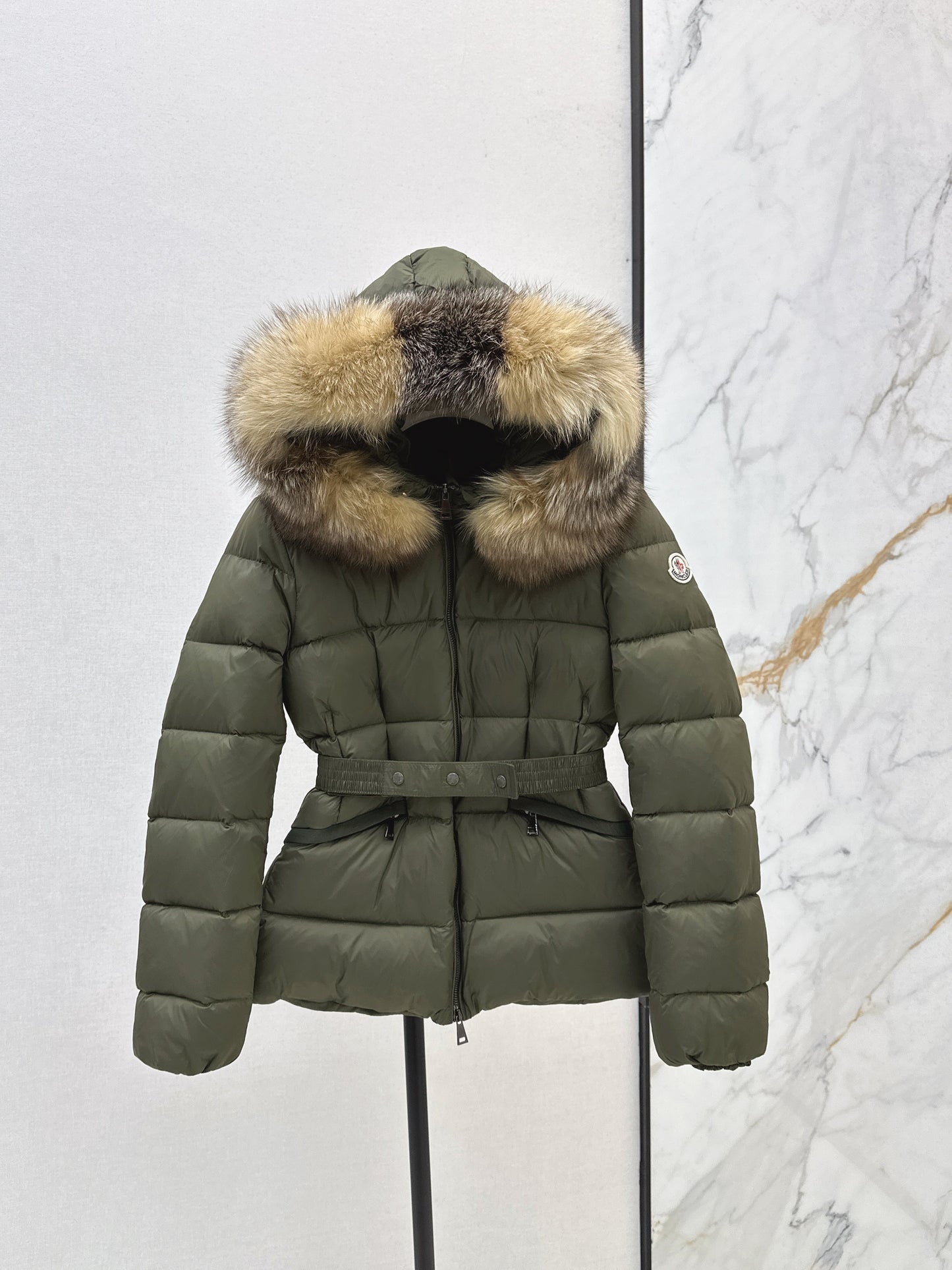 25fw Hooded short down jacket