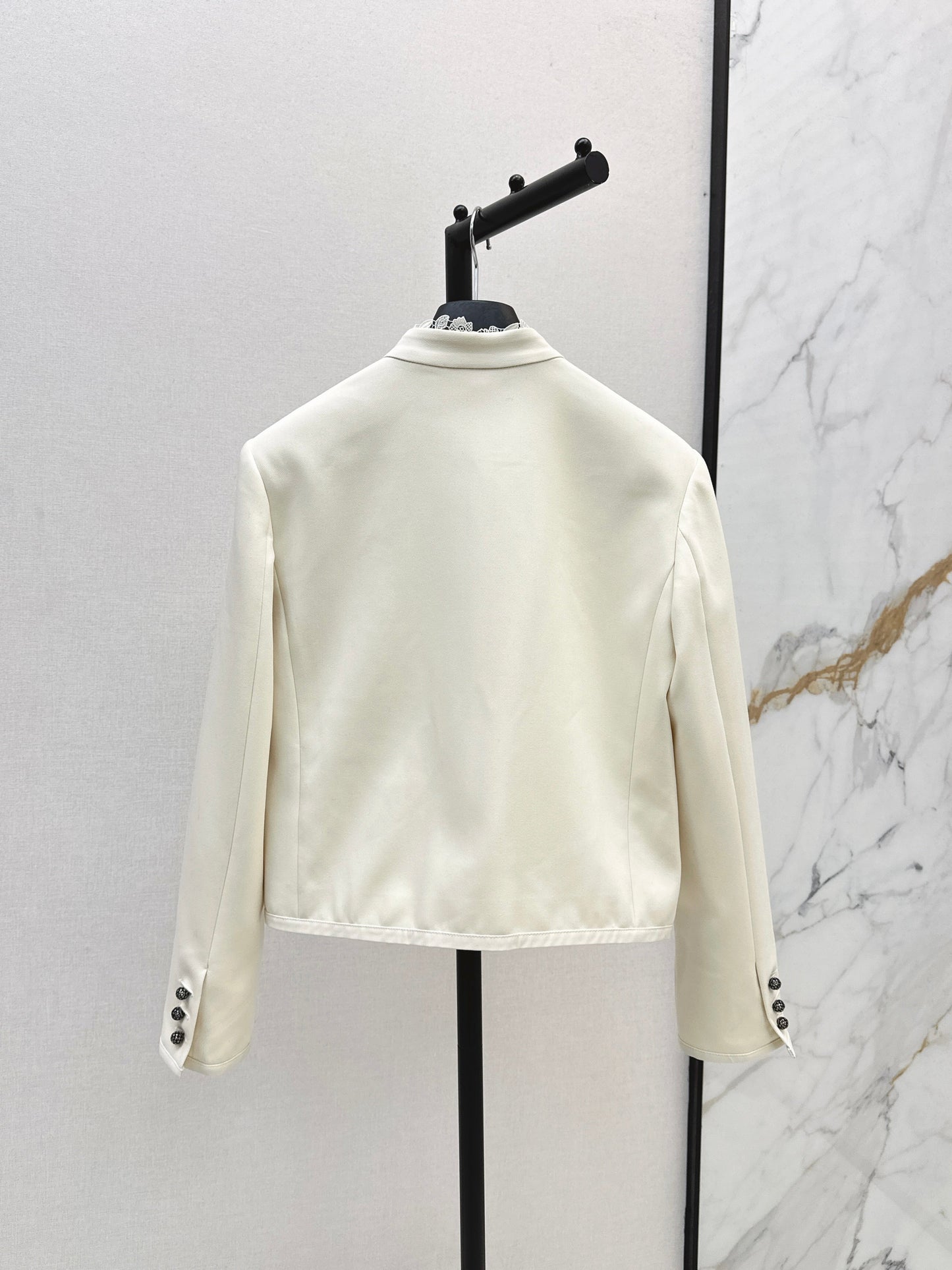 25fw Lace lace stand up collar suit jacket