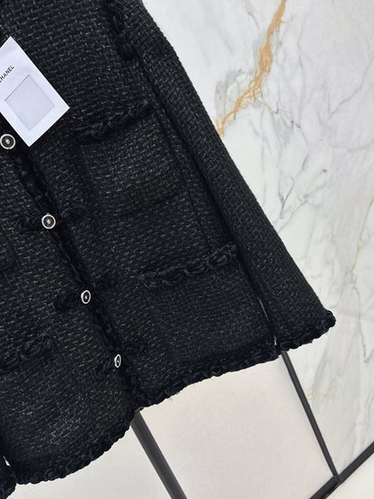 25fw Woven jacket with buckle decoration