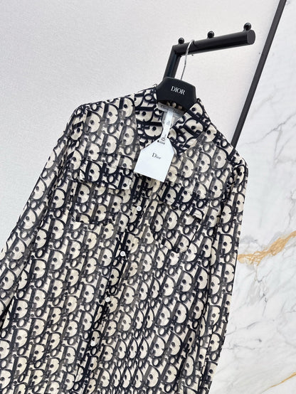 25fw Floral pattern shirt