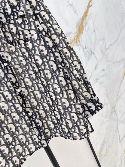 25fw Floral pattern shirt