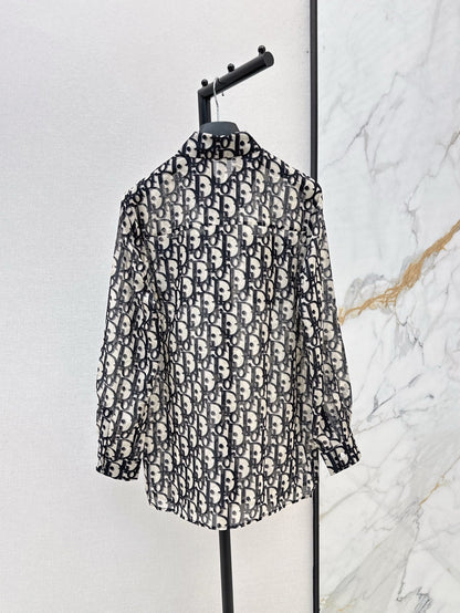 25fw Floral pattern shirt