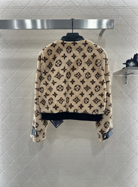 25fw Teddy lamb fur coat