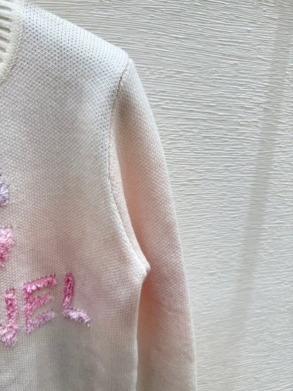 25fw Letter jacquard sweater