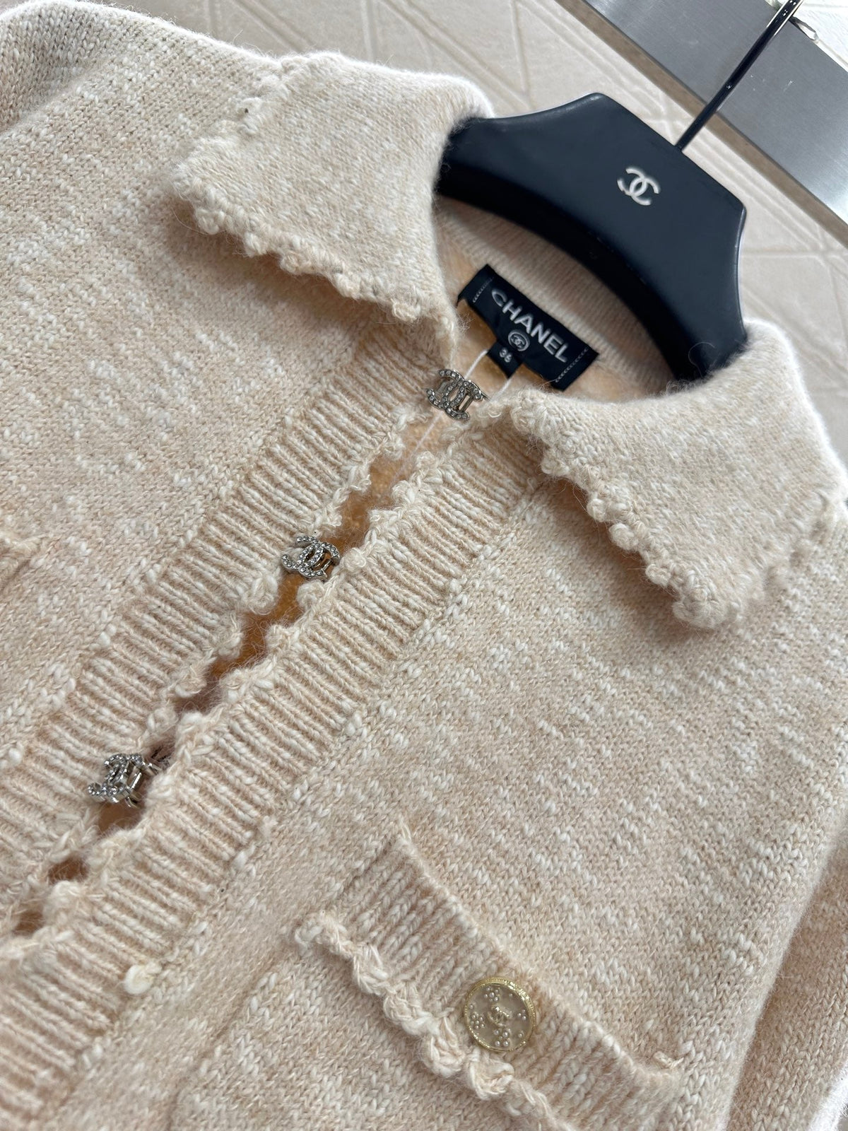 Embroidered Lace Knit Cardigan