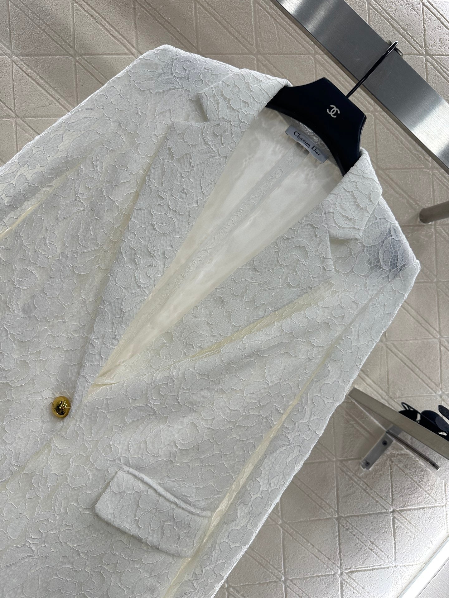 25fw Embroidered collar suit jacket