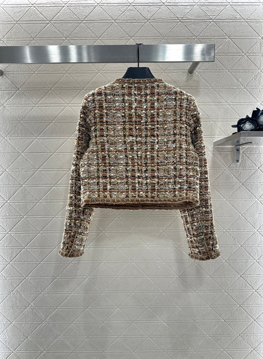 25fw Woolen edge tied jacket