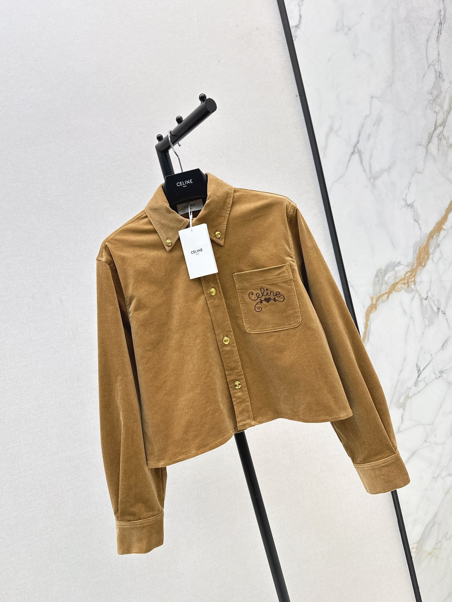 25fw Corduroy short shirt