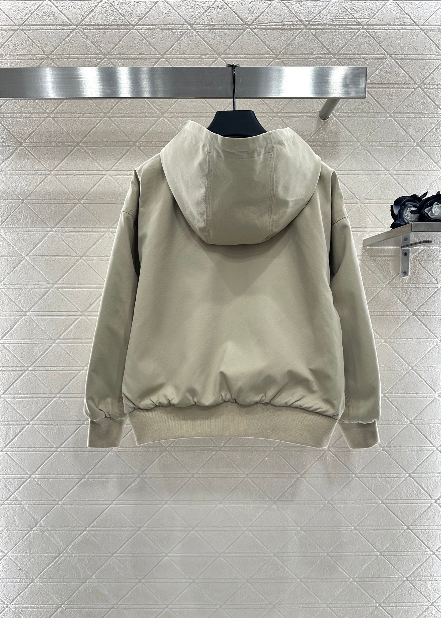 25fw Hooded cotton drawstring jacket