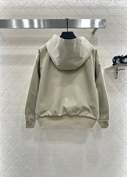 25fw Hooded cotton drawstring jacket