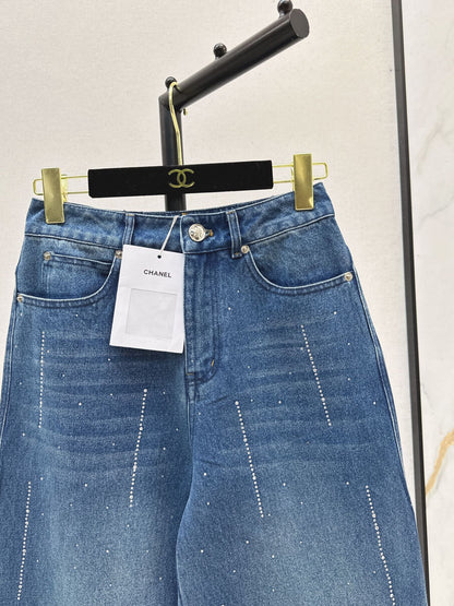 25fw Hot stamping process straight leg jeans