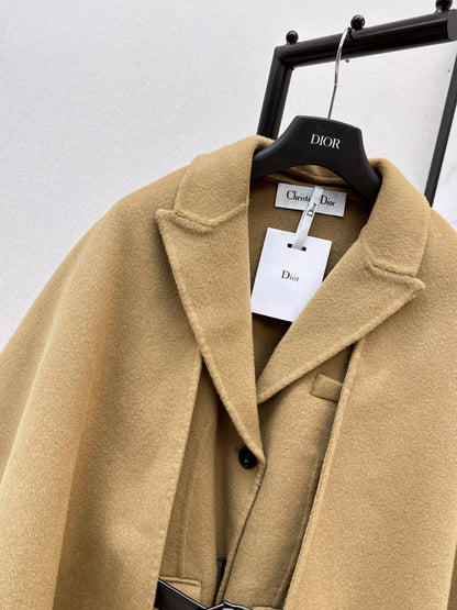 25fw Detachable scarf decorative coat jacket