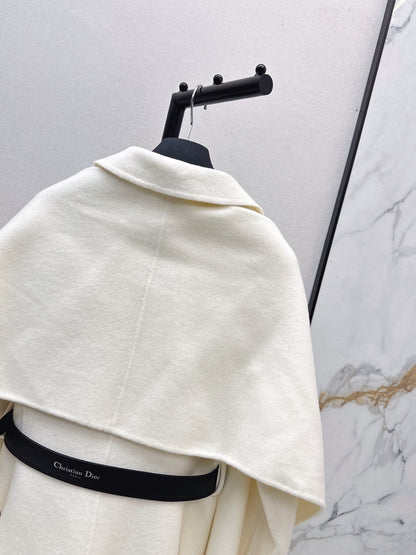 25fw Detachable scarf decorative coat jacket