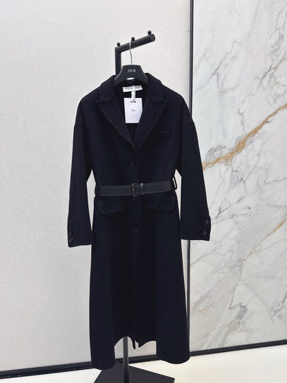 25fw Detachable scarf decorative coat jacket