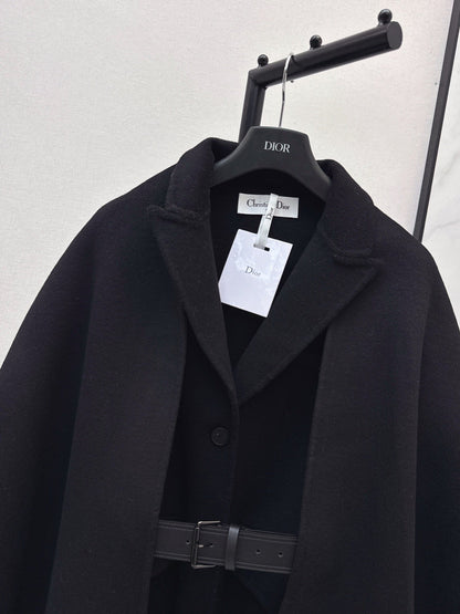 25fw Detachable scarf decorative coat jacket