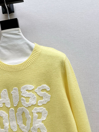 25fw 3D Embroidered Logo Sweater