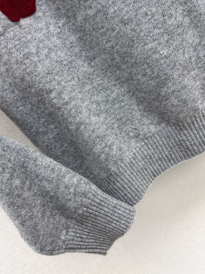 25fw 3D Embroidered Logo Sweater