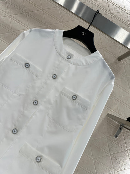 25fw Round neck pocket jacket