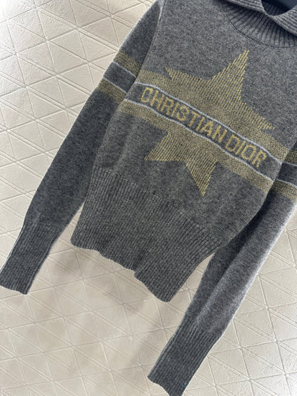 25fw Collar knit pullover sweater