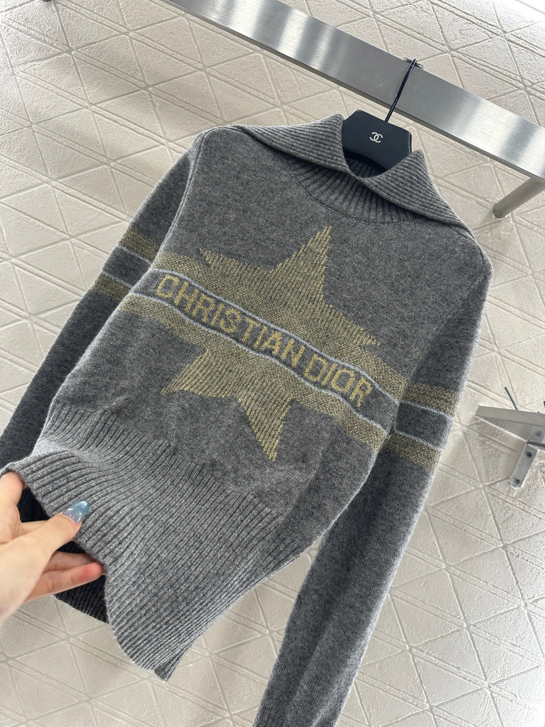 25fw Collar knit pullover sweater
