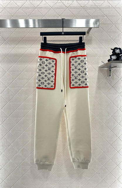 25fw Hooded Jacquard Coat Pants Set