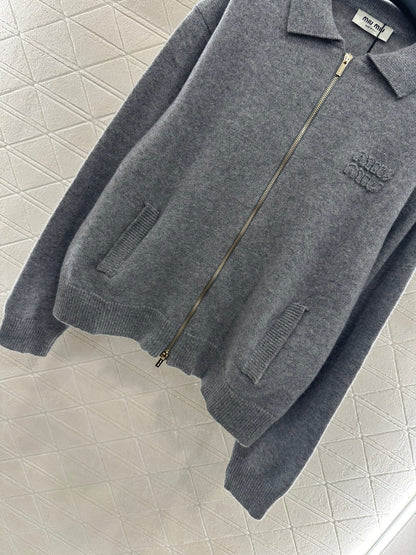25fw Collar knit cardigan