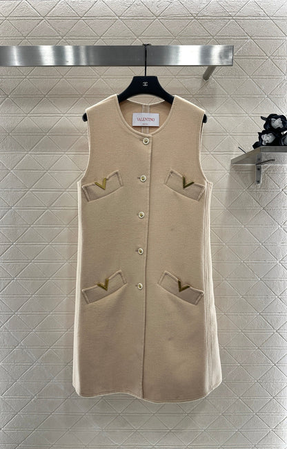 25fw Double sided nylon pocket vest