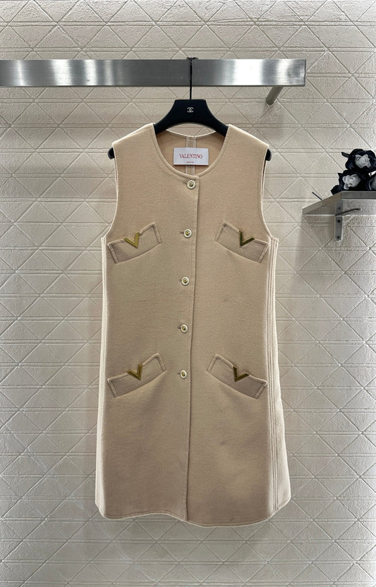 25fw Double sided nylon pocket vest