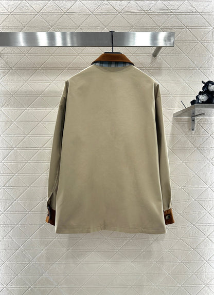 25fw Leather tag pocket jacket