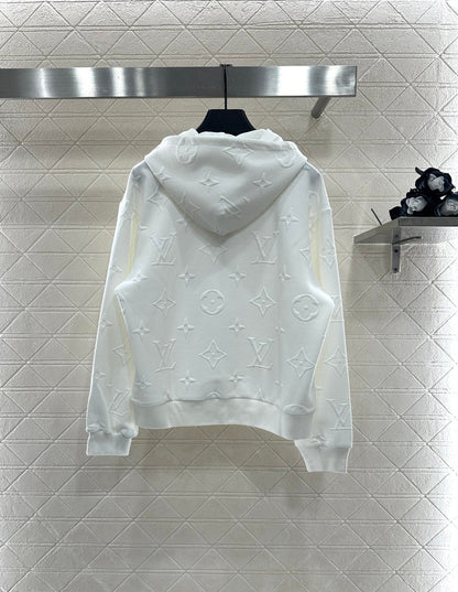 25fw Embossed hooded set