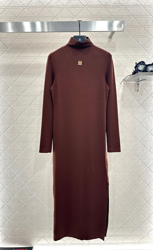 25fw Tailored Totem High Collar Bottom Dress
