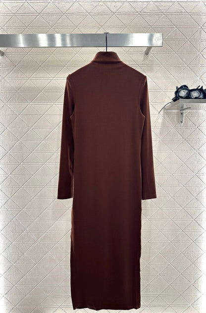 25fw Tailored Totem High Collar Bottom Dress