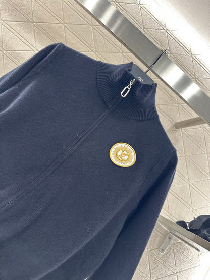 Zipper knit jacket
