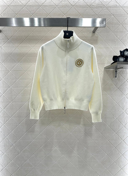 Zipper knit jacket