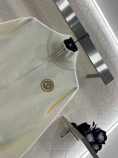 Zipper knit jacket