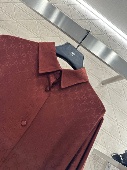 Jacquard belt dress