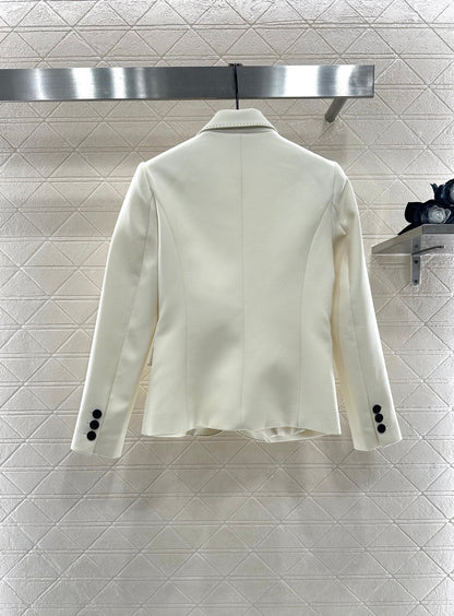 Suit jacket pleated skirt set