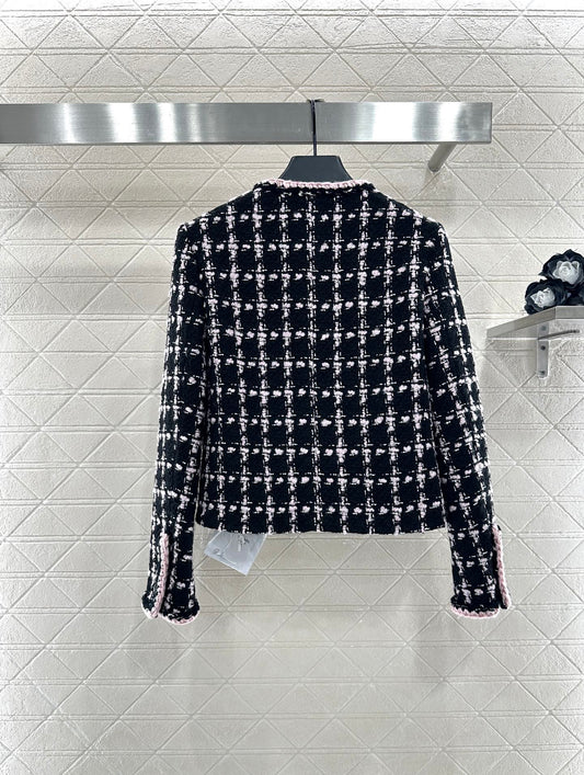 Woolen bound edge dress jacket