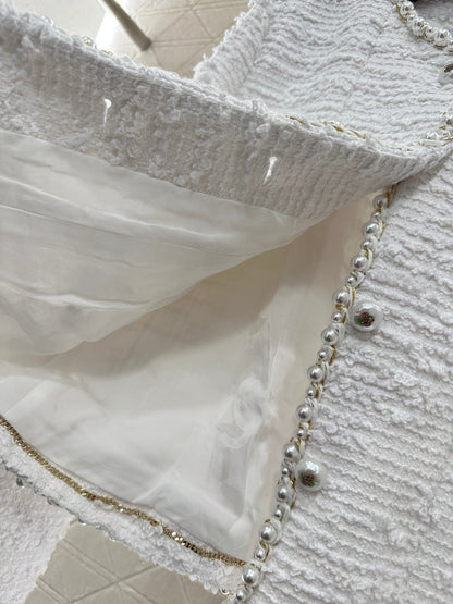 Heavy industry pearl dress jacket