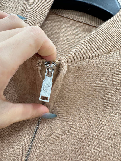 Jacquard Knitted Coat